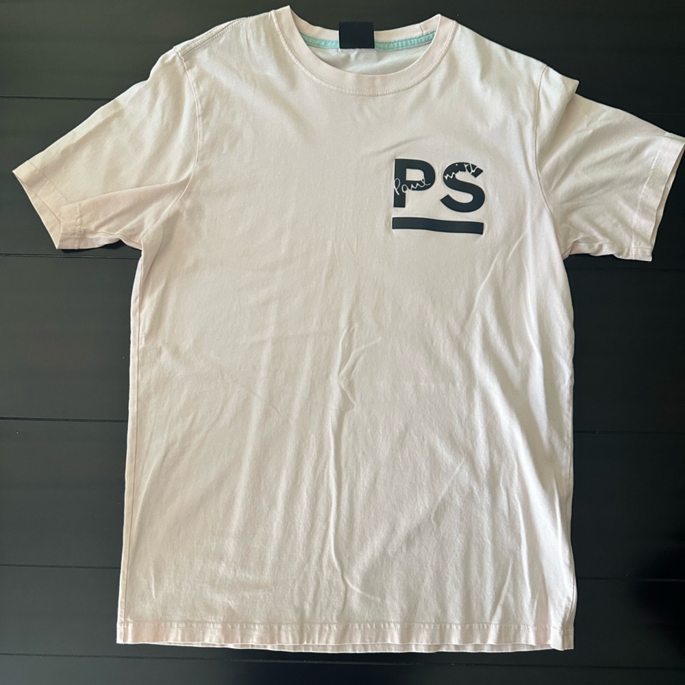 Light pink cotton Paul Smith logo t-shirt